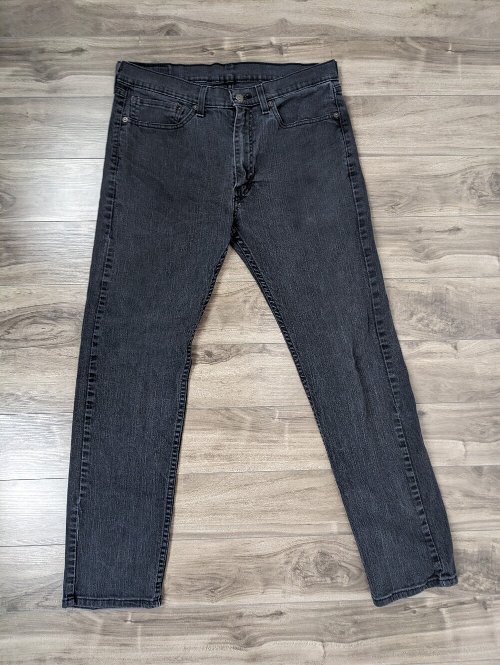 Levi's Men's Jeans 505 Straight Leg Washed Black Size W34 L32